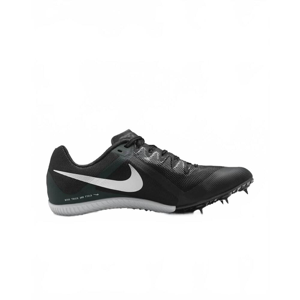 NEW NIKE unisex zoom rival multi running shoes in black/met silver/lt smoke grey